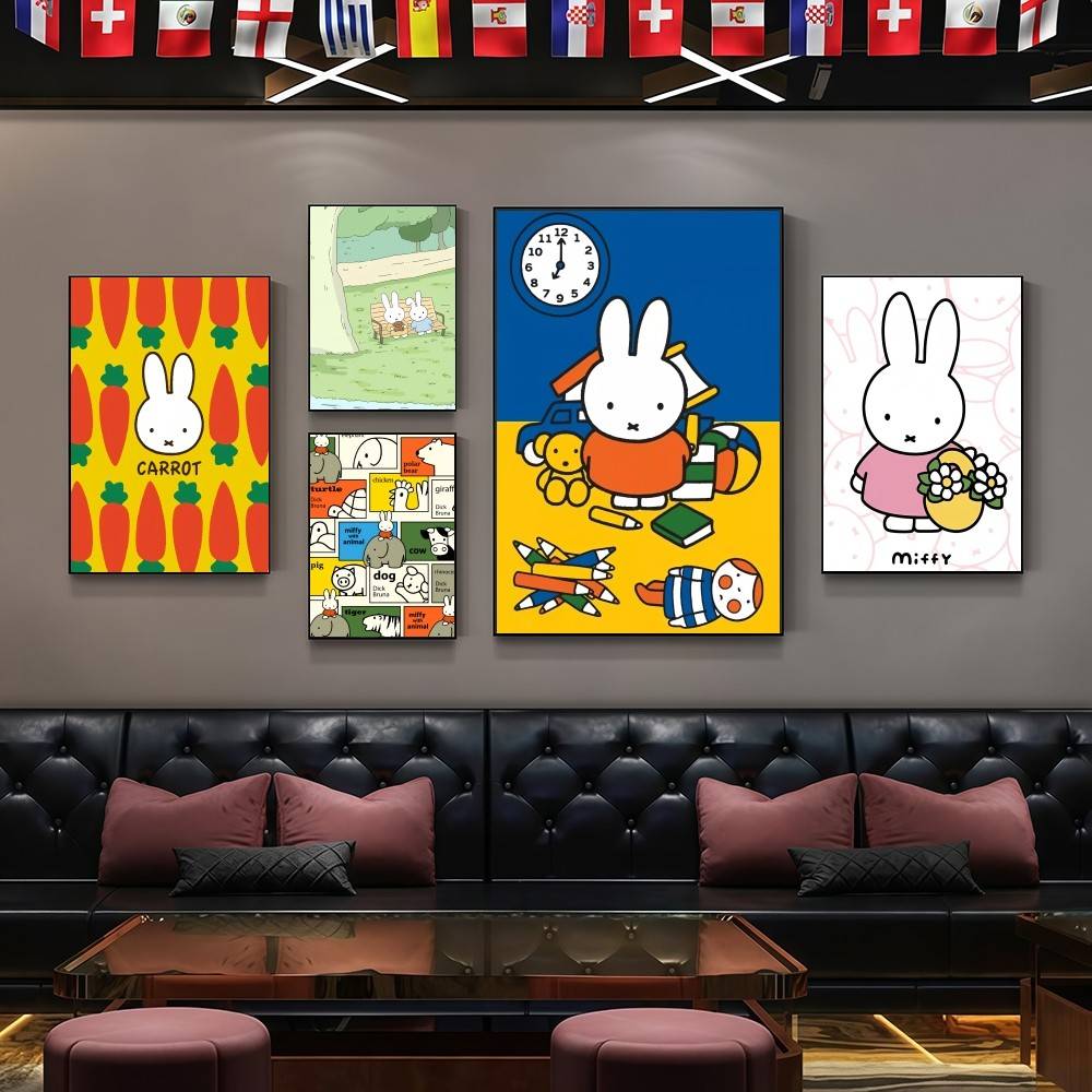 Luxury Lifestyle Wallpaper - Cute M-Miffy High-End Fashion Poster Sticker