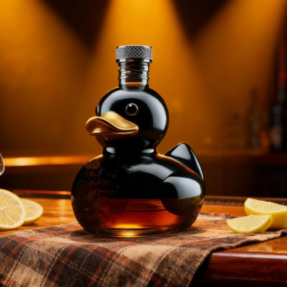 Glass Decanter Whiskey - Whimsical Duck-shaped Flask Artistic Duck Whiskey