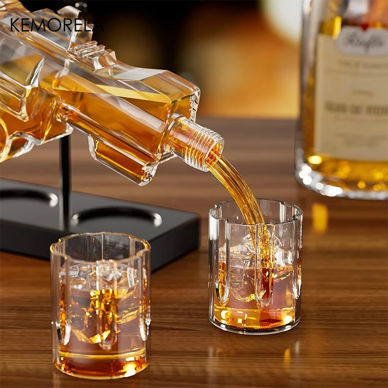 KEMORELA Revolver Glass Decant - Glass Decanter Whiskey ulasan dan harga