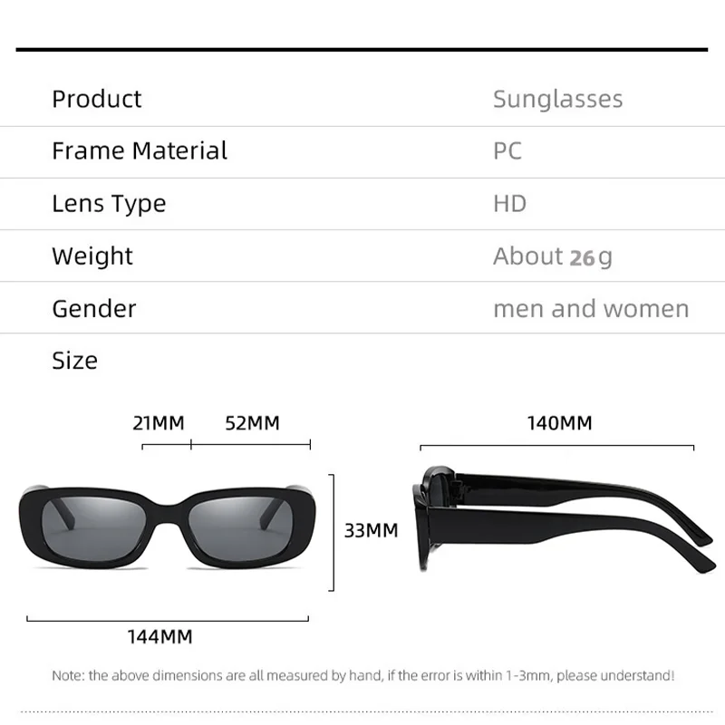 Vintage Small Square Sunglasse - Luxury Zone ulasan dan harga