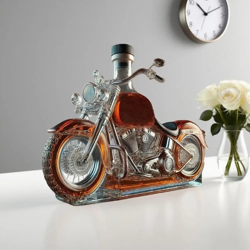 Motorcycle Style Whisky Decant - Glass Decanter Whiskey ulasan dan harga