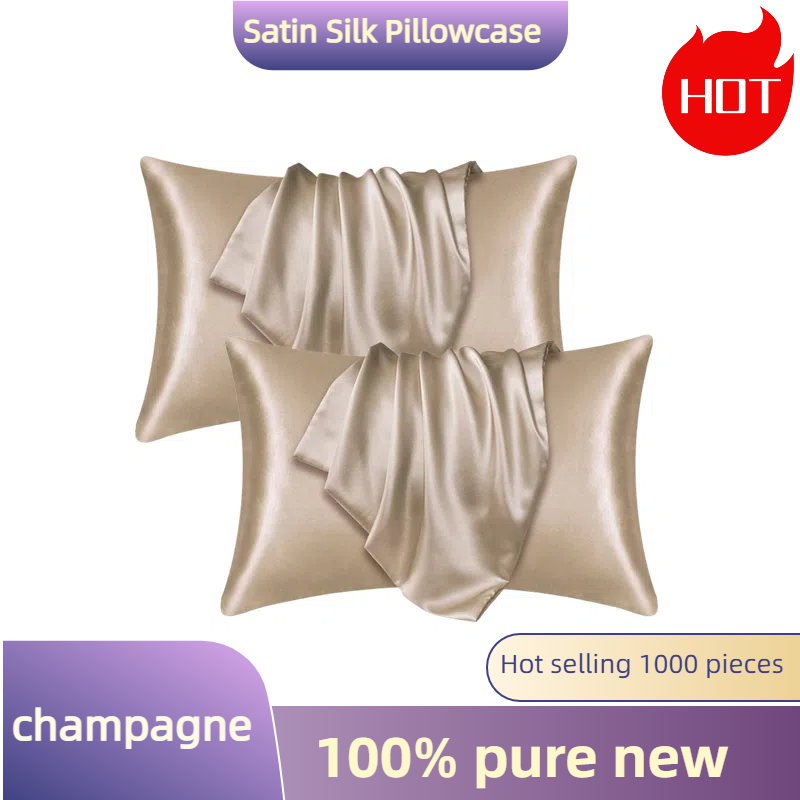 1/2pcs Satin Silk Pillowcase f - Silk Pillowcase Set ulasan dan harga