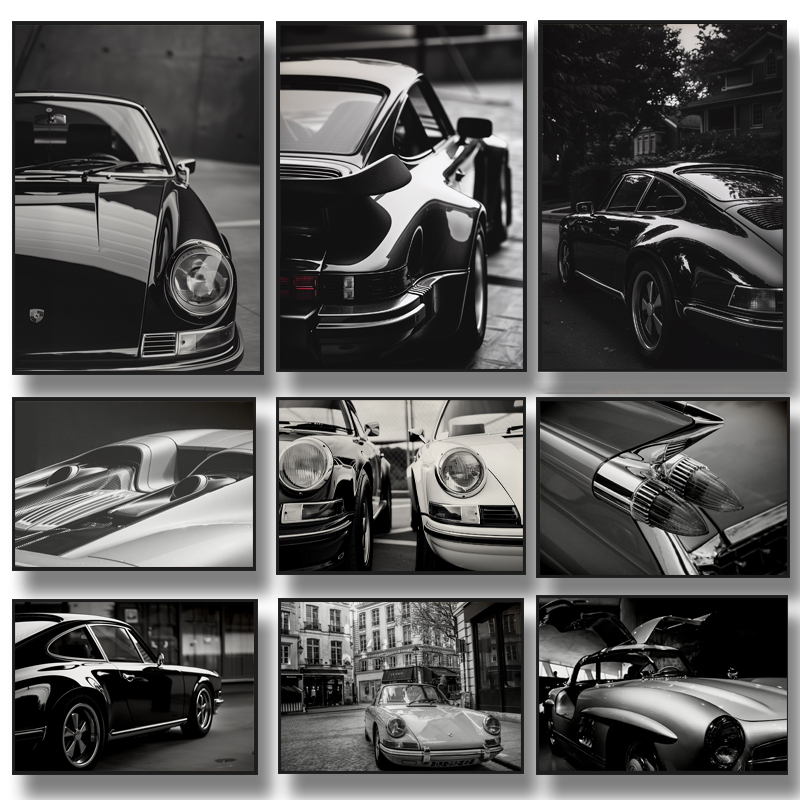 Retro Abstract Black and White - Luxury Lifestyle Wallpaper ulasan dan harga