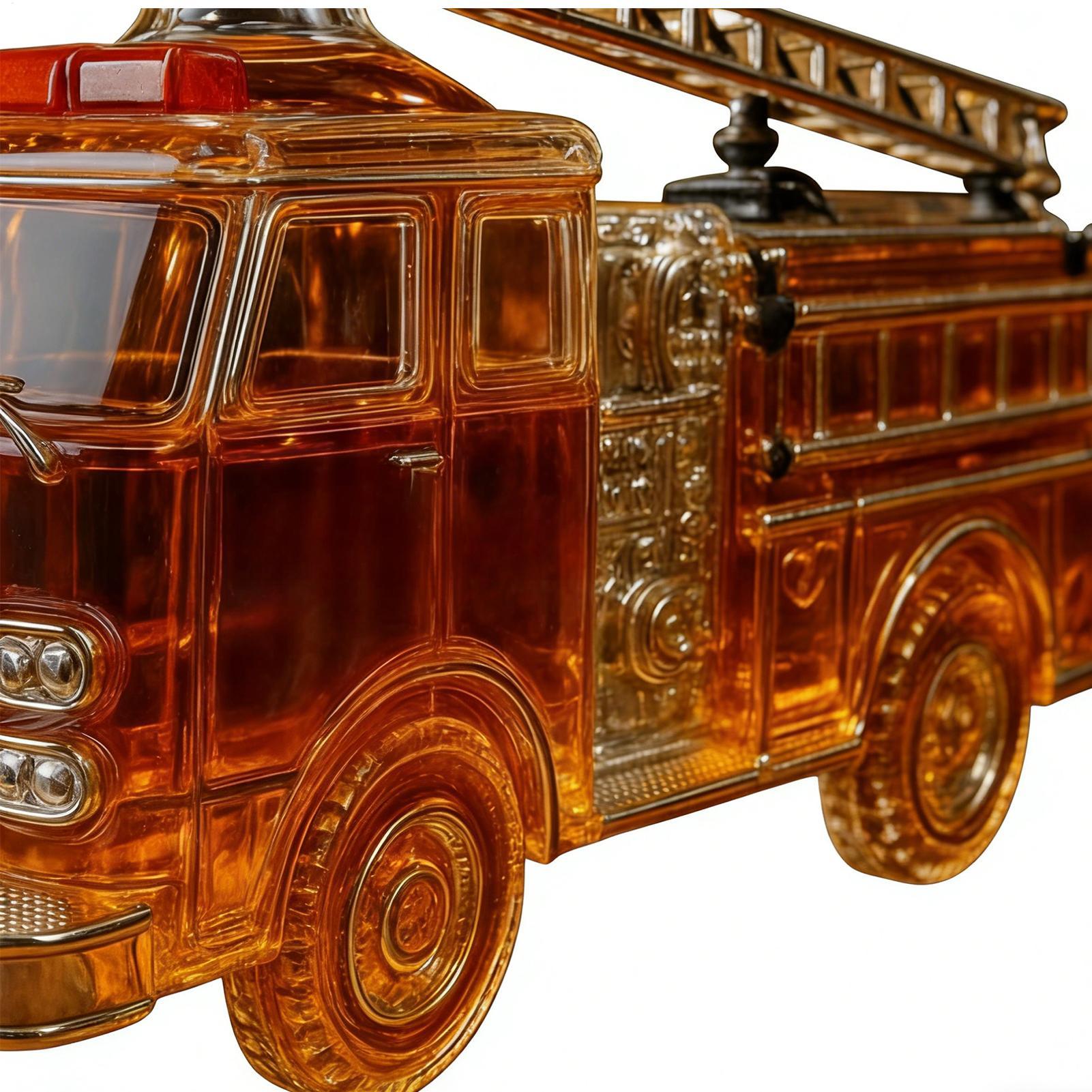 Whiskey Bottle 300ml Fire Truc - Glass Decanter Whiskey ulasan dan harga