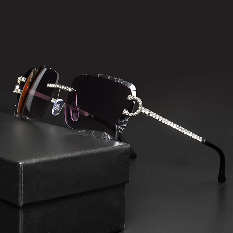 Fashion Rimless Square Sunglas - Luxury Zone ulasan dan harga
