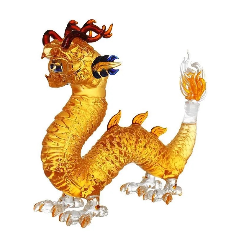 Dragon shaped Chinese Zodiac w - Glass Decanter Whiskey ulasan dan harga