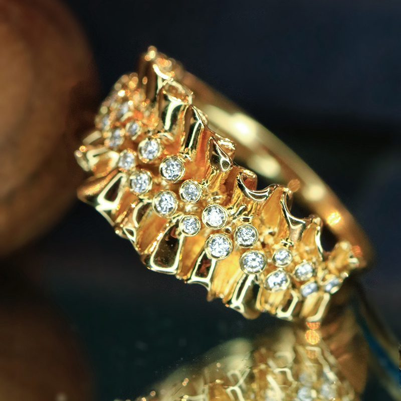 Aazuo Vintage Jewely 18K Yello - Luxury Lifestyle Party ulasan dan harga
