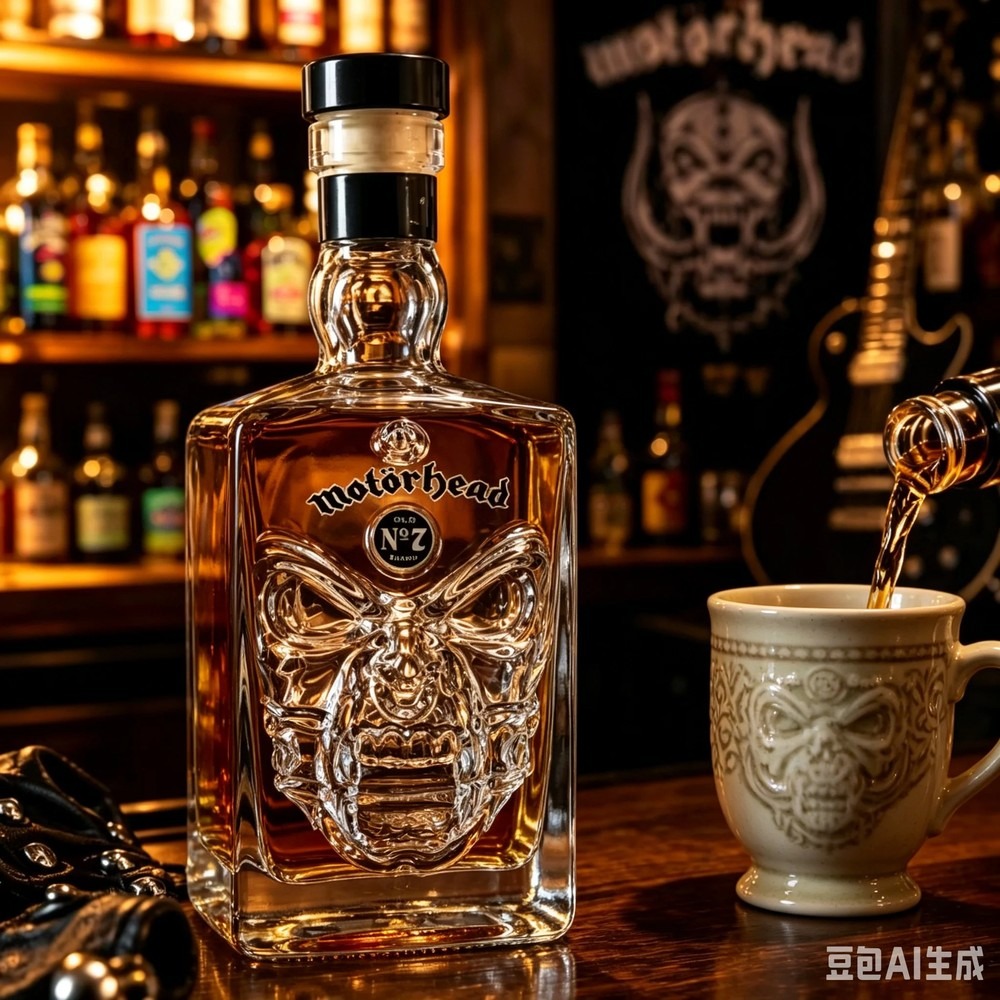Motorhead Lemmy Warpig Skull G - Glass Decanter Whiskey ulasan dan harga
