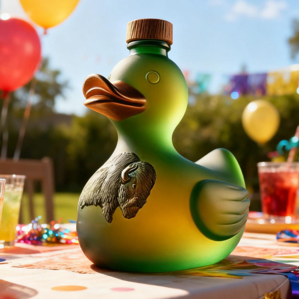 Whimsical Duck-shaped Flask Ar - Glass Decanter Whiskey ulasan dan harga